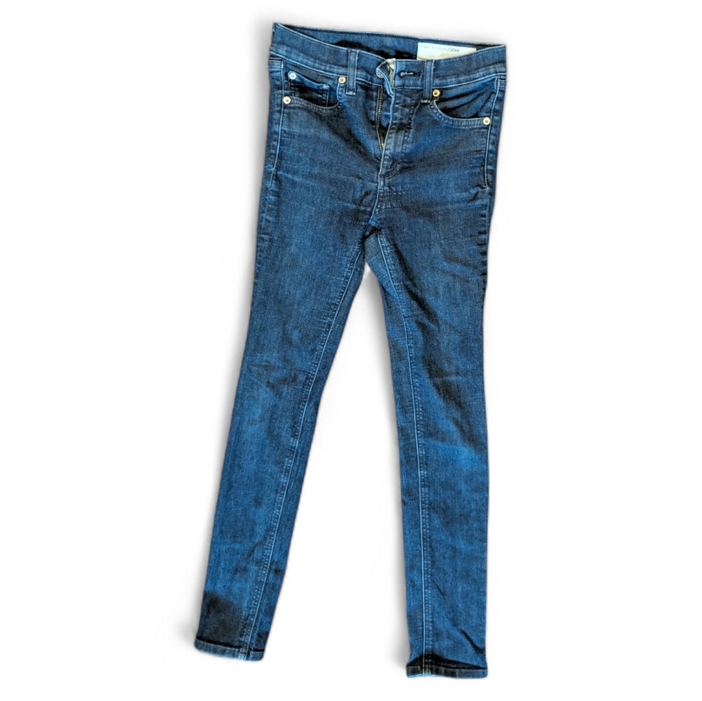 rag & bone Women's Dark Blue‎ Skinny Jeans